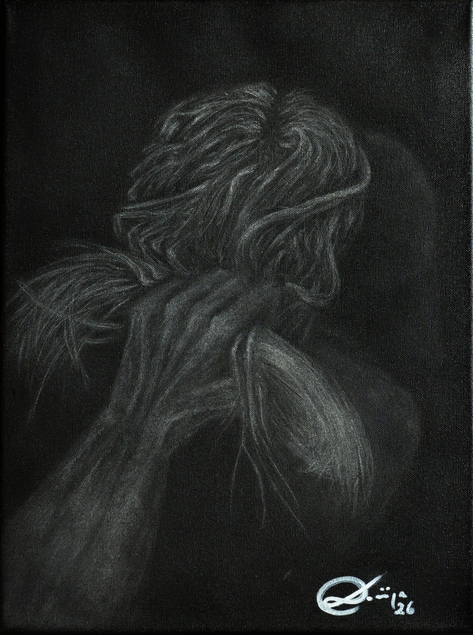 Körper-Serie: Figurative Graphitdarstellung